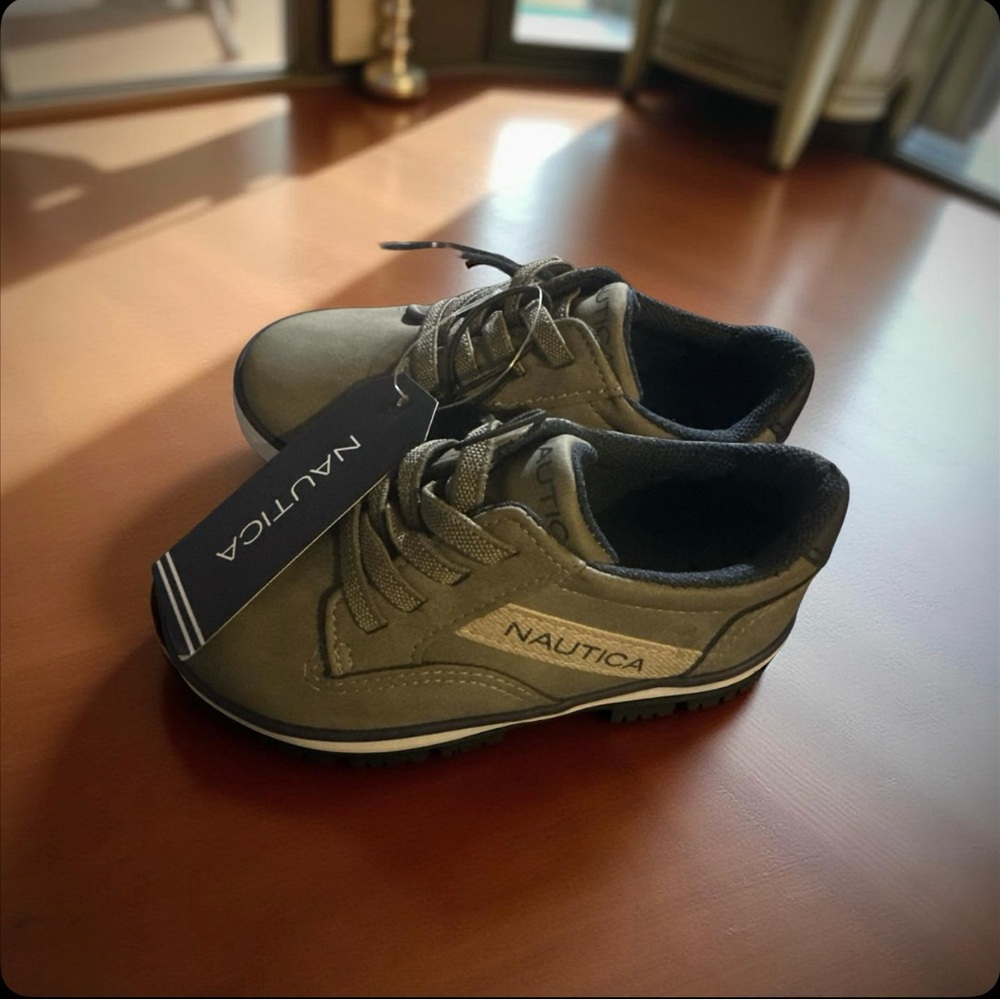 Nautica Kids' Olive Lace-Up Sneakers